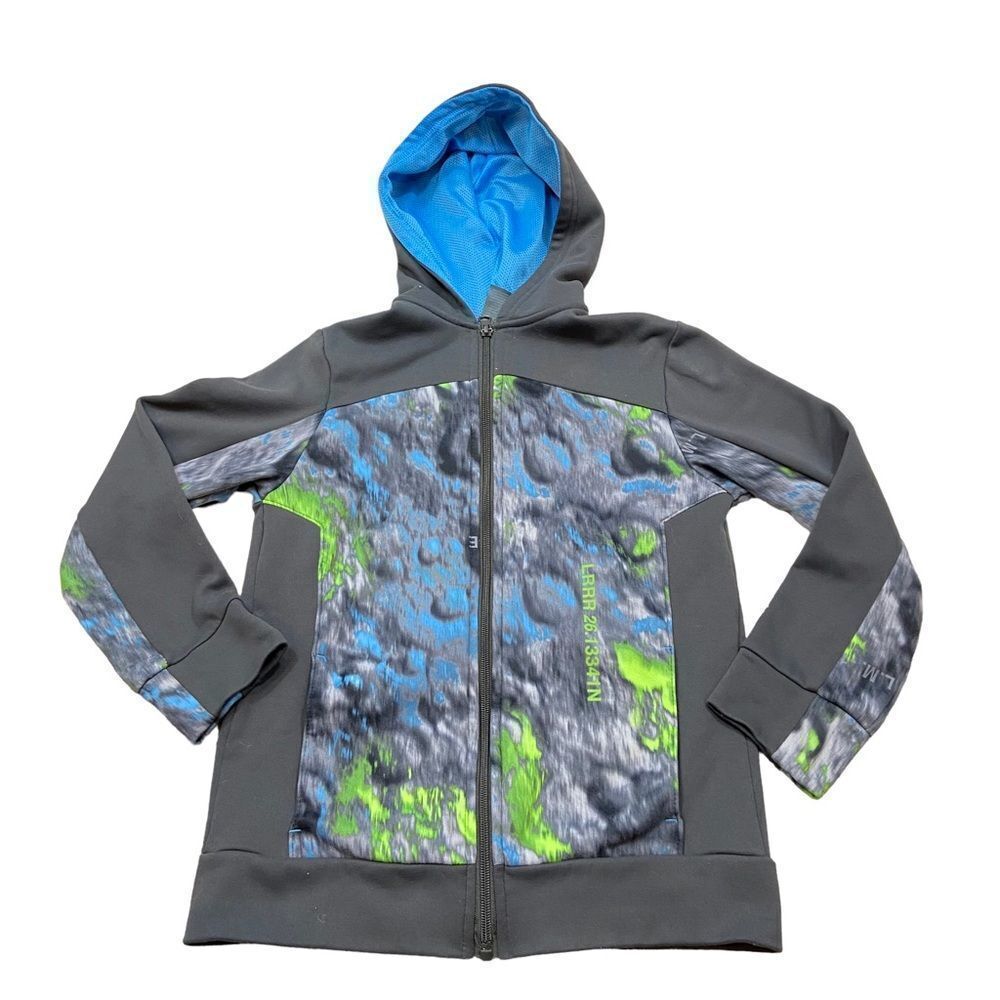 Boys C9 Champion Fill Zip Lightweight Graphic Hooded Jacket Size Medium 8-10